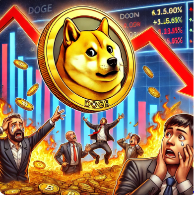 하락하는 도지코인