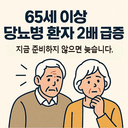 65세 이상 당뇨병 환자 급증