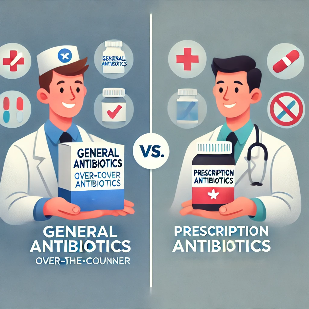 일반 항생제와 처방 항생제