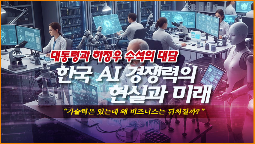 대통령과 하정우 수석의 대담 &lt;한국 AI 경쟁력의 현실과 미래&gt;