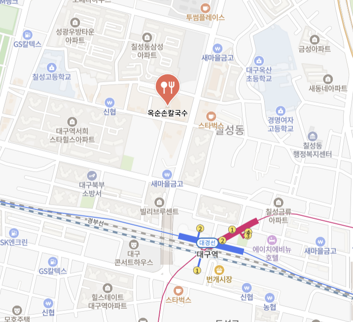 옥순손칼국수