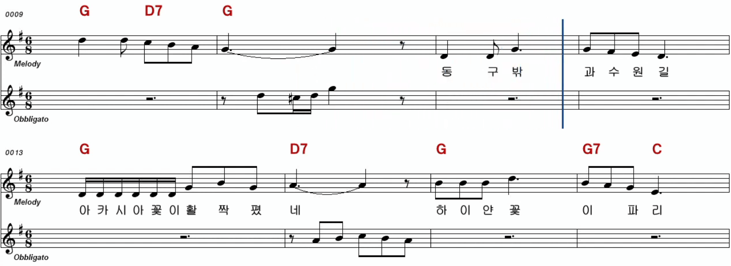 서수남 하청일 과수원 길