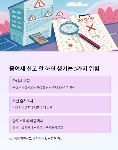 증여세 신고 안 하면 생기는 3가지 위험