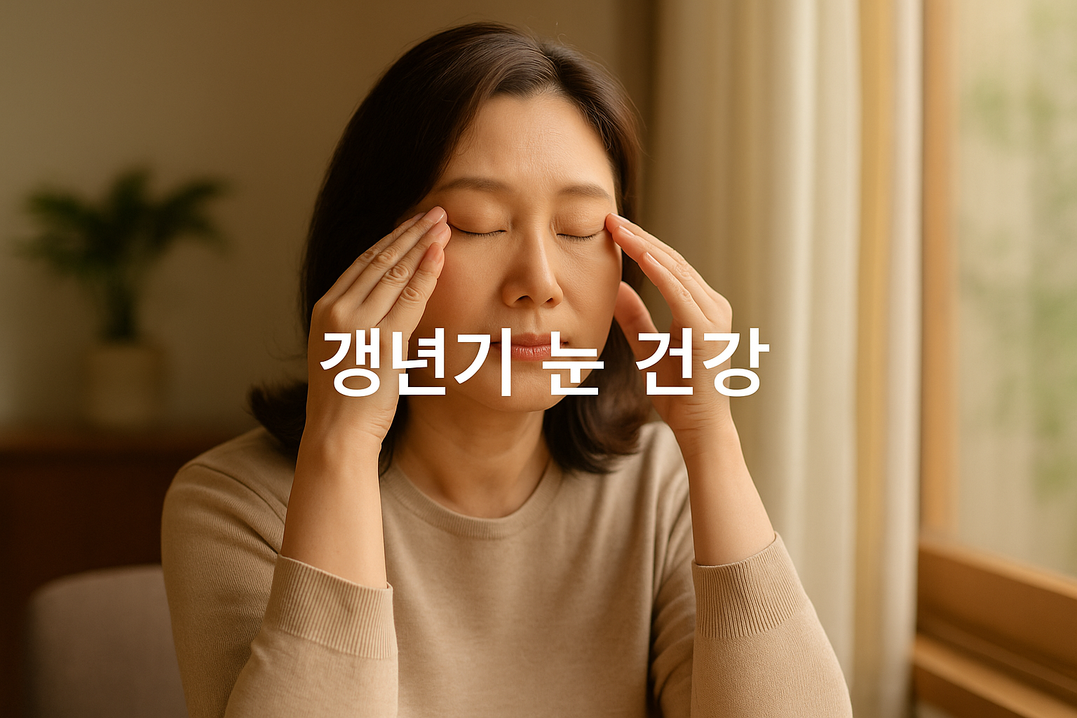 갱년기 시력변화 관련 이미지