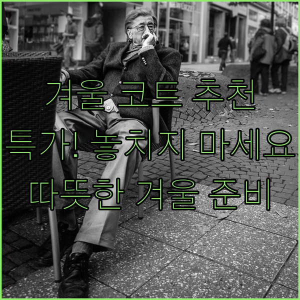 따뜻한 겨울을 위한 코트 추천! 놓치