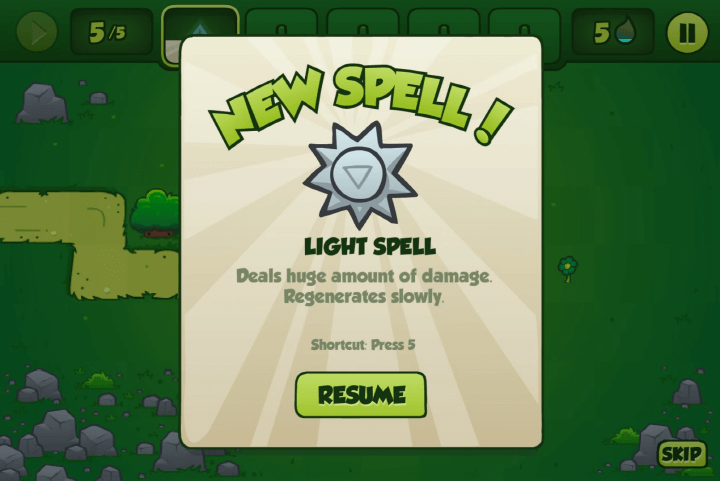 나무디펜스-플래시게임-종료-화면