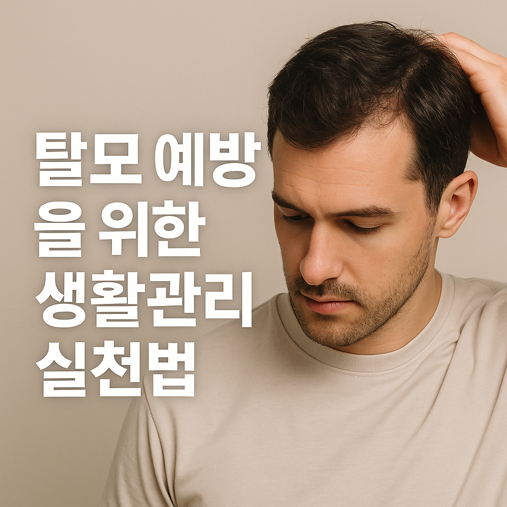 탈모예방을 위한 생활관리 실천법