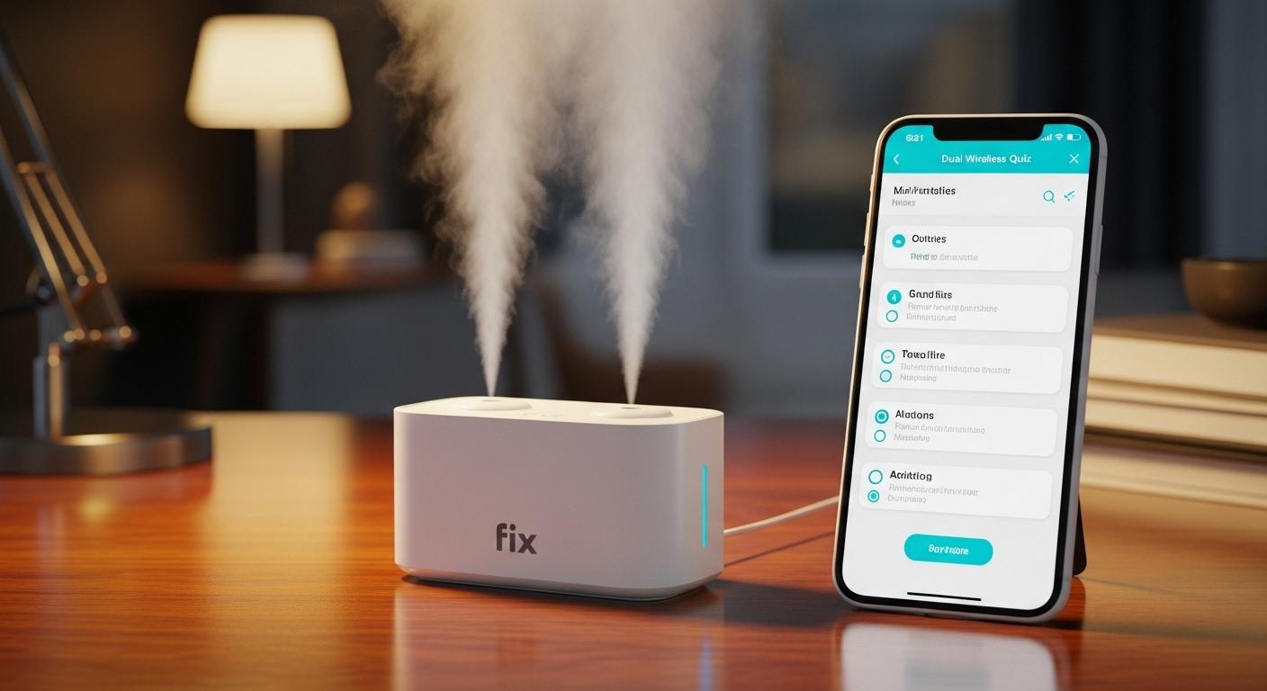 픽스 듀얼 무선 미니 가습기오퀴즈