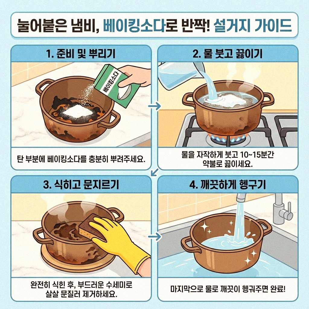 주방 청소의 마법사 식기 세척용 베이킹소다 활용법