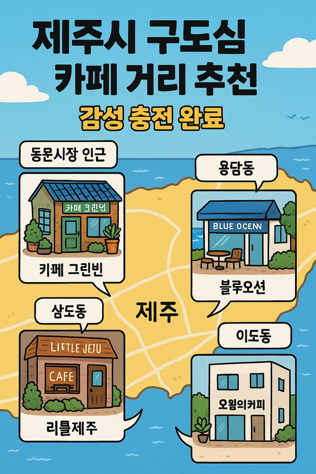 제주시 구도심 카페 거리 추천