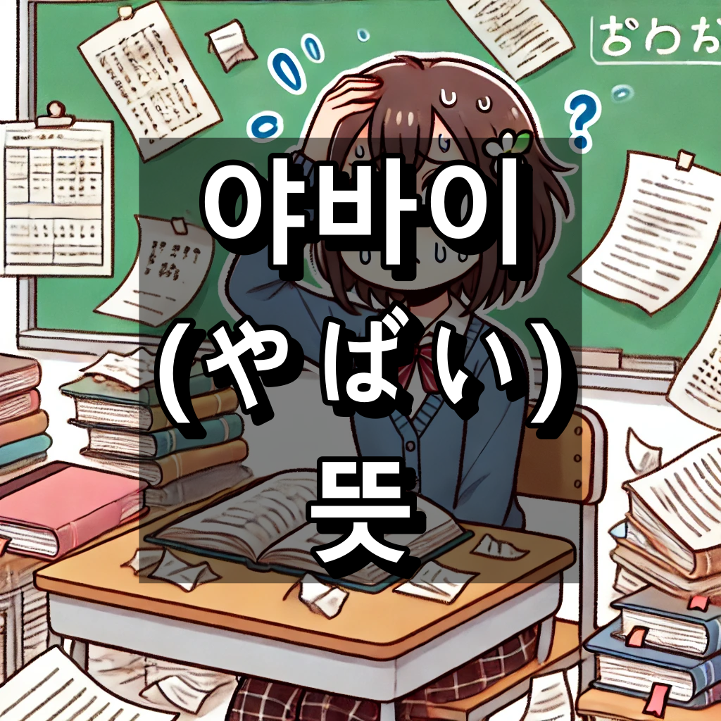 야바이 뜻 대표 이미지