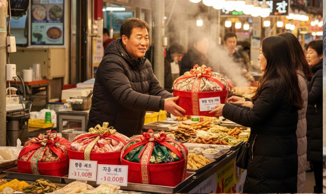 아이가 물건을 사는 모습