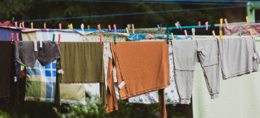 건조 중인 빨래