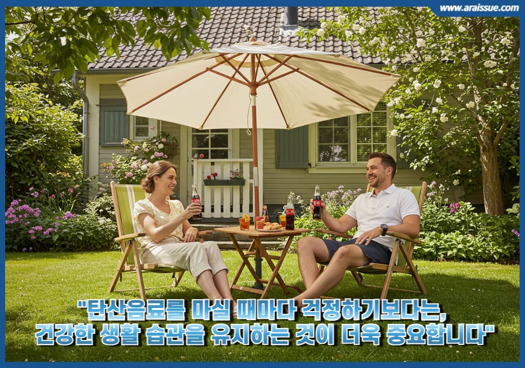 탄산음료를 마실 때마다 걱정하기보다는, 건강한 생활 습관을 유지하는 것이 더욱 중요합니다.