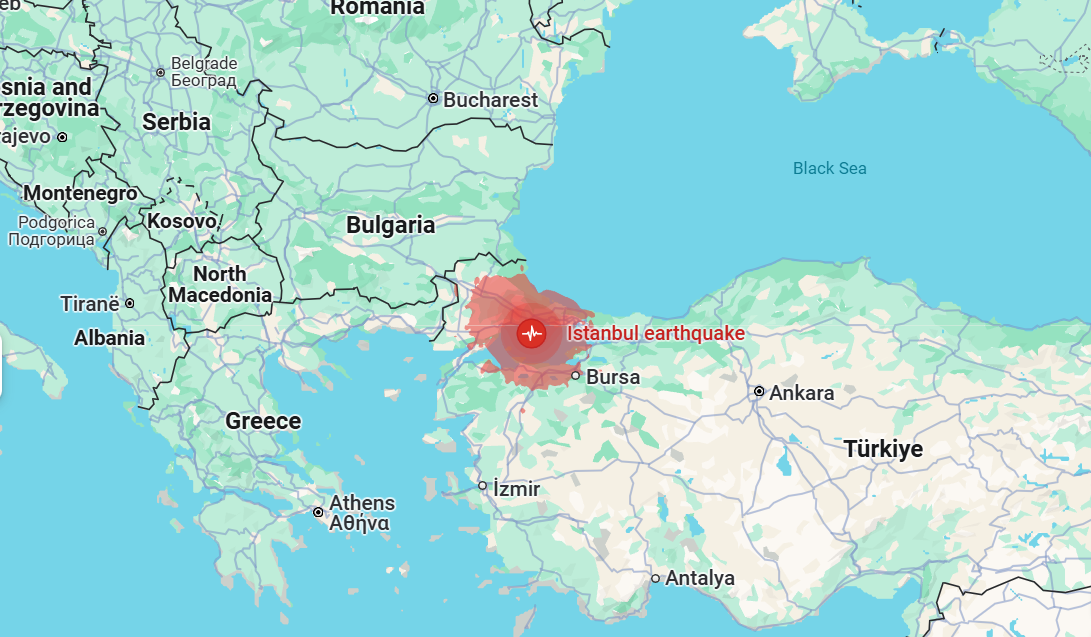 이스탄불 지진 강타 규모 6.2