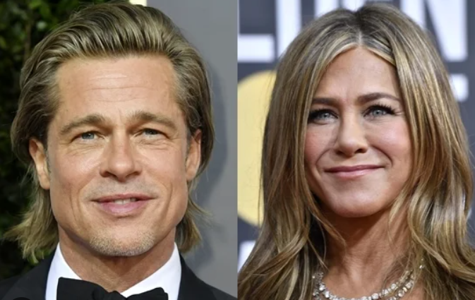 제니퍼 애니스톤과 브레드 피트의 사진