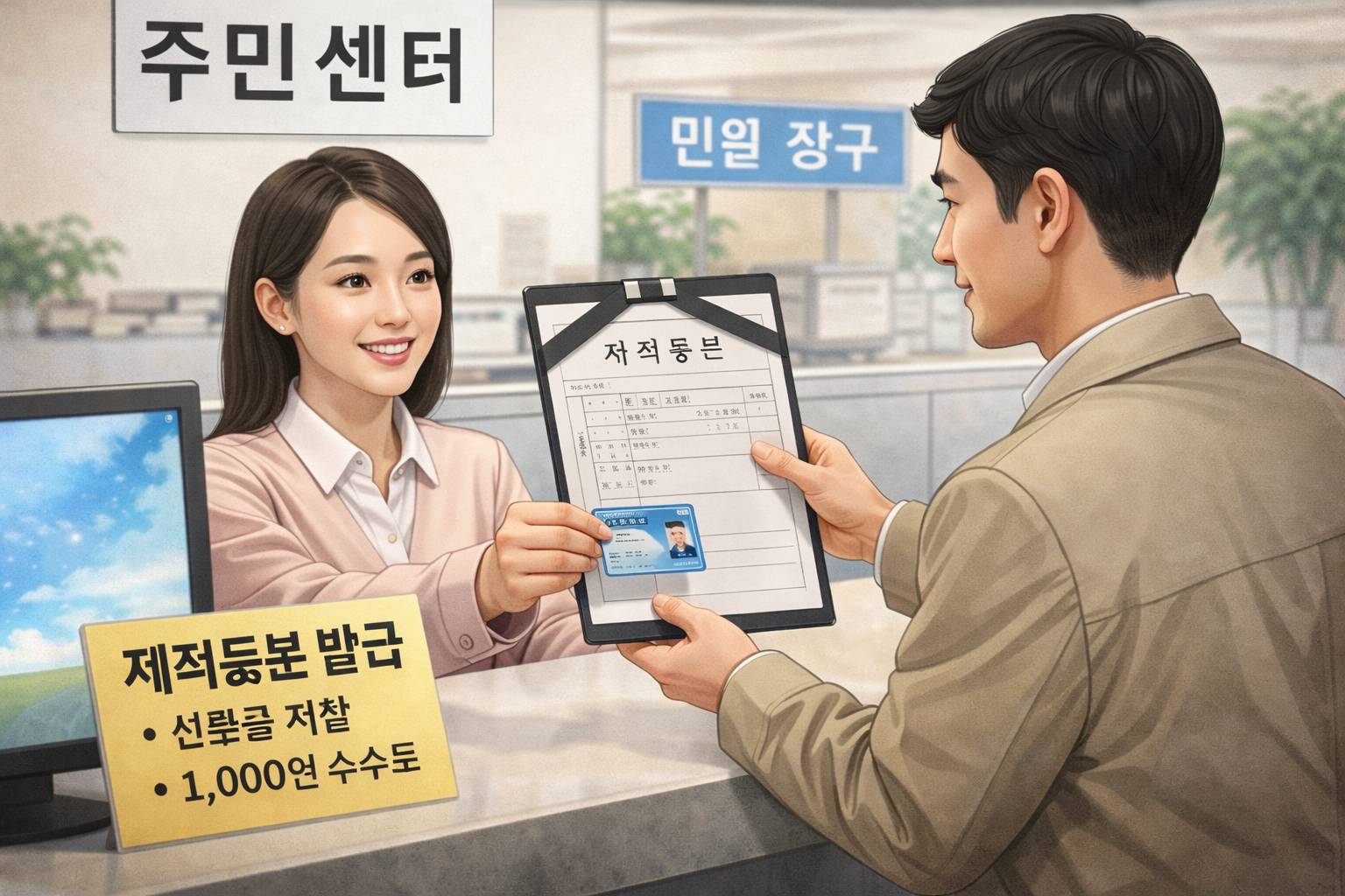 주민센터 방문