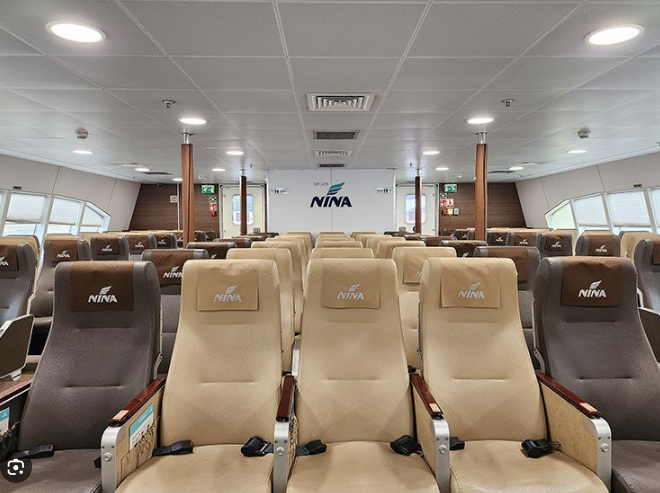 대마도행 배편 니나호의 모습