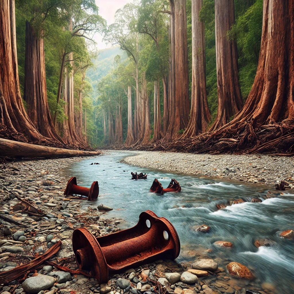 플라스틱이나 합성물질도 원래의 상태를 알아보기 어렵다.