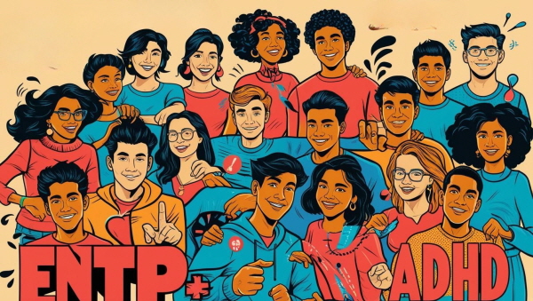 ENTP 성격과 성인 ADHD 에 관한 그림