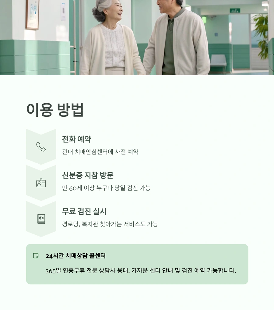 치매안심센터 이용 방법 및 콜센터 안내