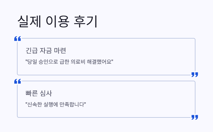 실제 이용 후기와 승인 사례 1