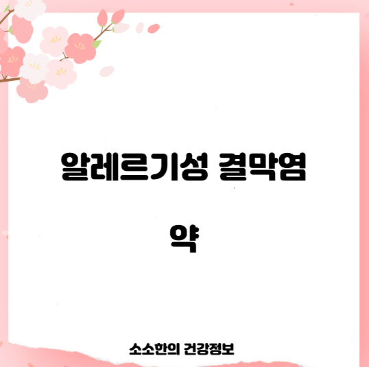 알레르기성 결막염 약