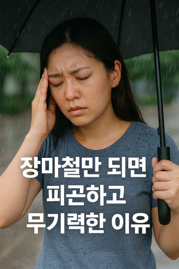 장마철만 되면 피곤하고 무기력한 이유와 대처법/gpt