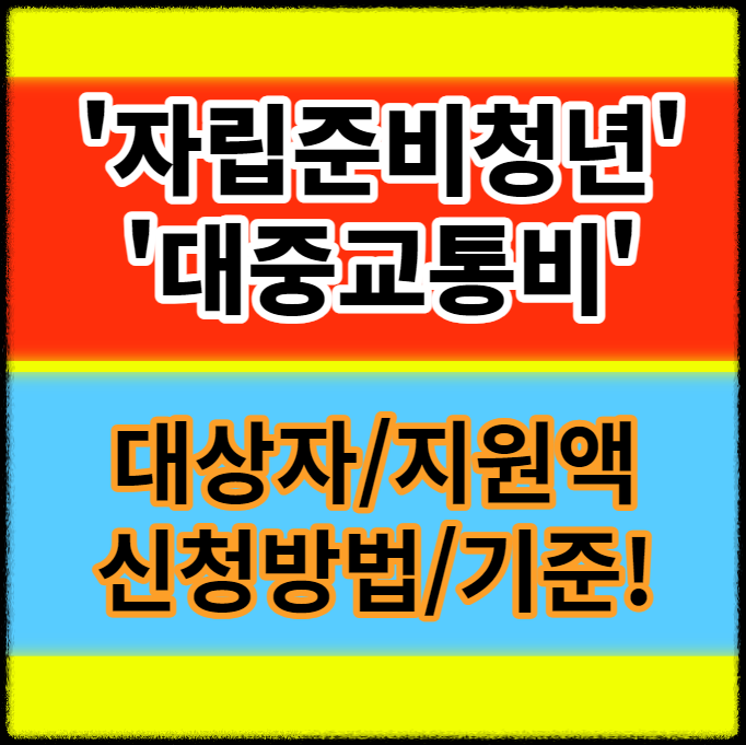 자립준비청년 대중교통비 지원