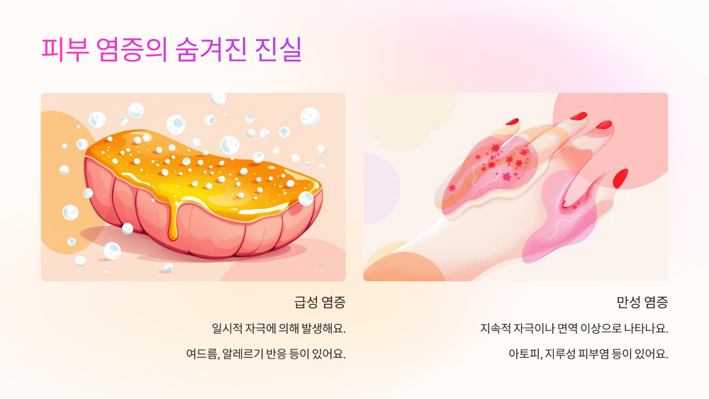 피부 염증의 숨겨진 진실