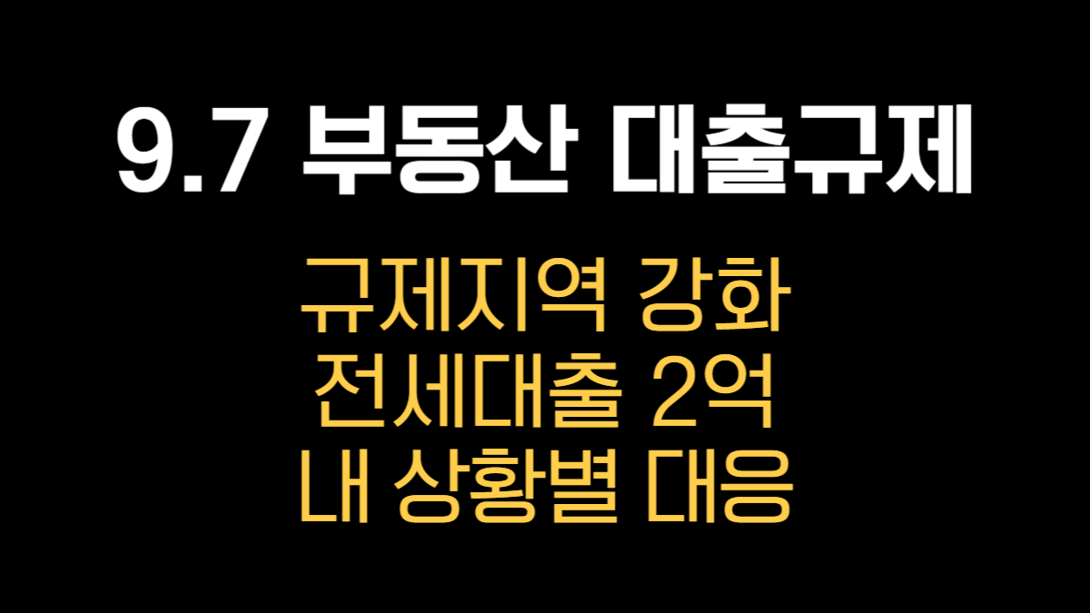 9.7 부동산 대출규제