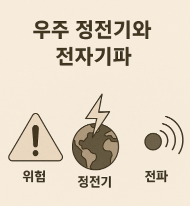 우주 정전기와 전자기파