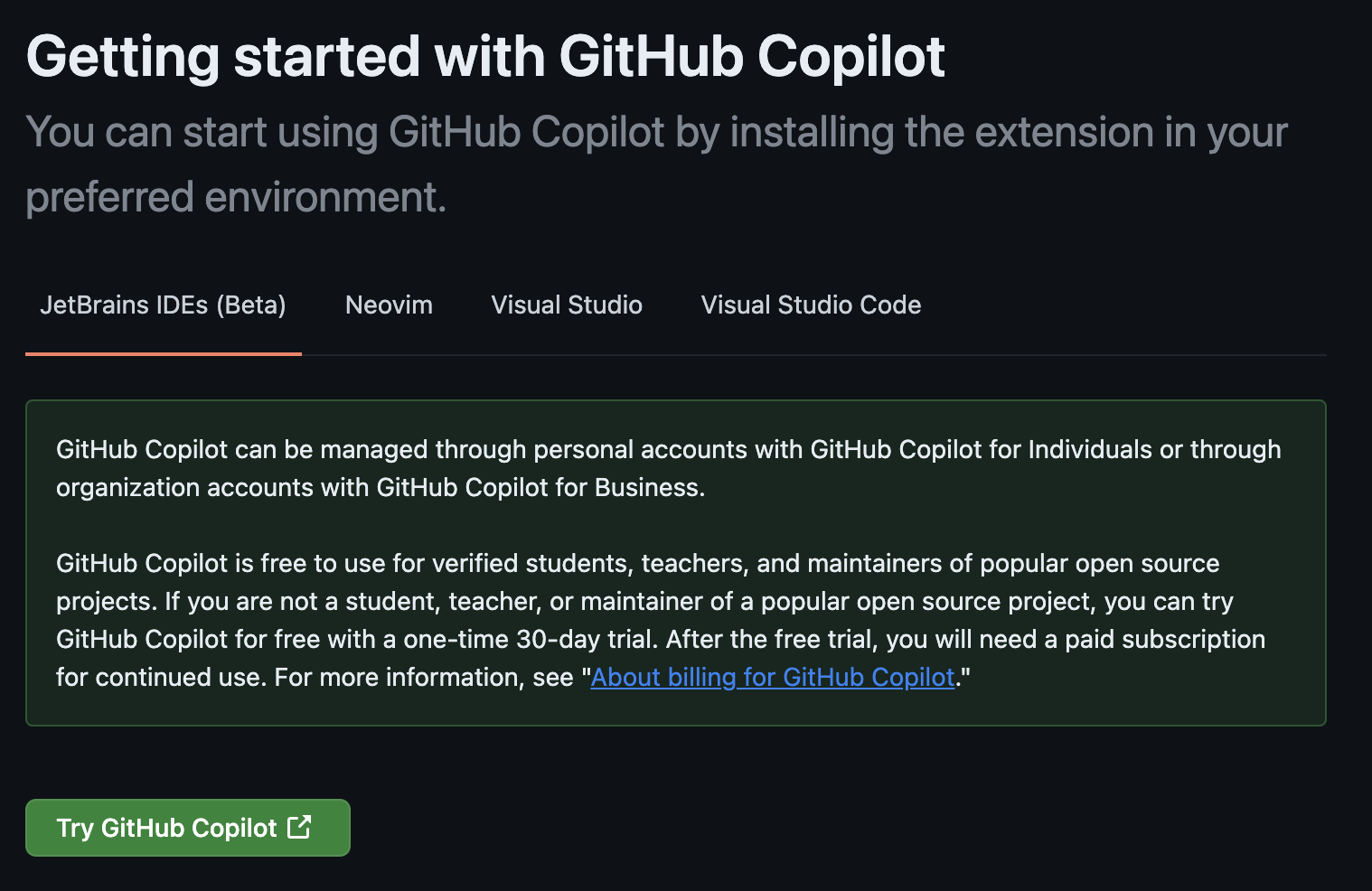 Github copilot 설치