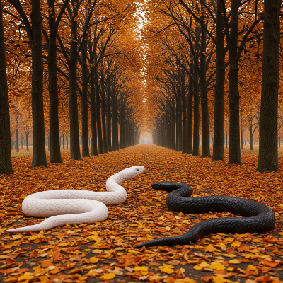 흰뱀 검은뱀 꿈해몽