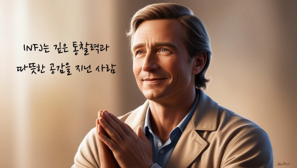 INFJ는 깊은 통찰력과 따뜻한 공감을 지닌 사람입니다에 관한 그림