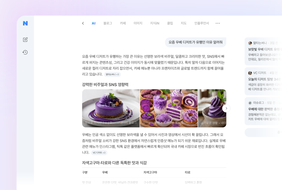 네이버 AI 탭