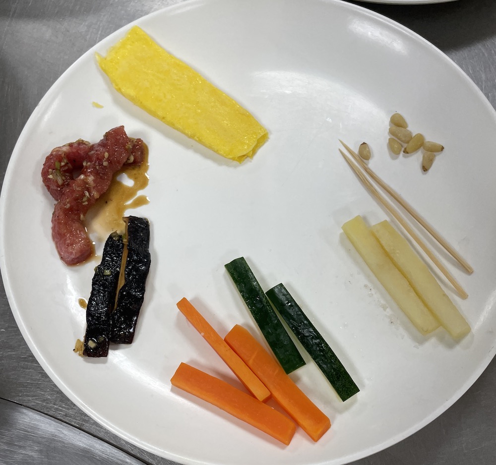 한식조리기능사 실기시험 준비 - 화양적 - 볶기 전 재료 준비