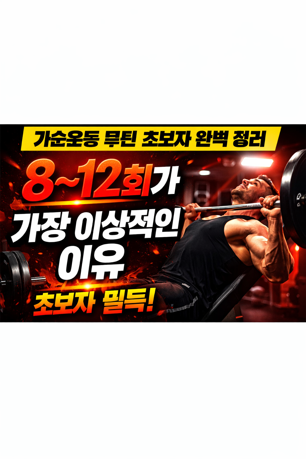 가슴운동 루틴 초보자 완벽 정리