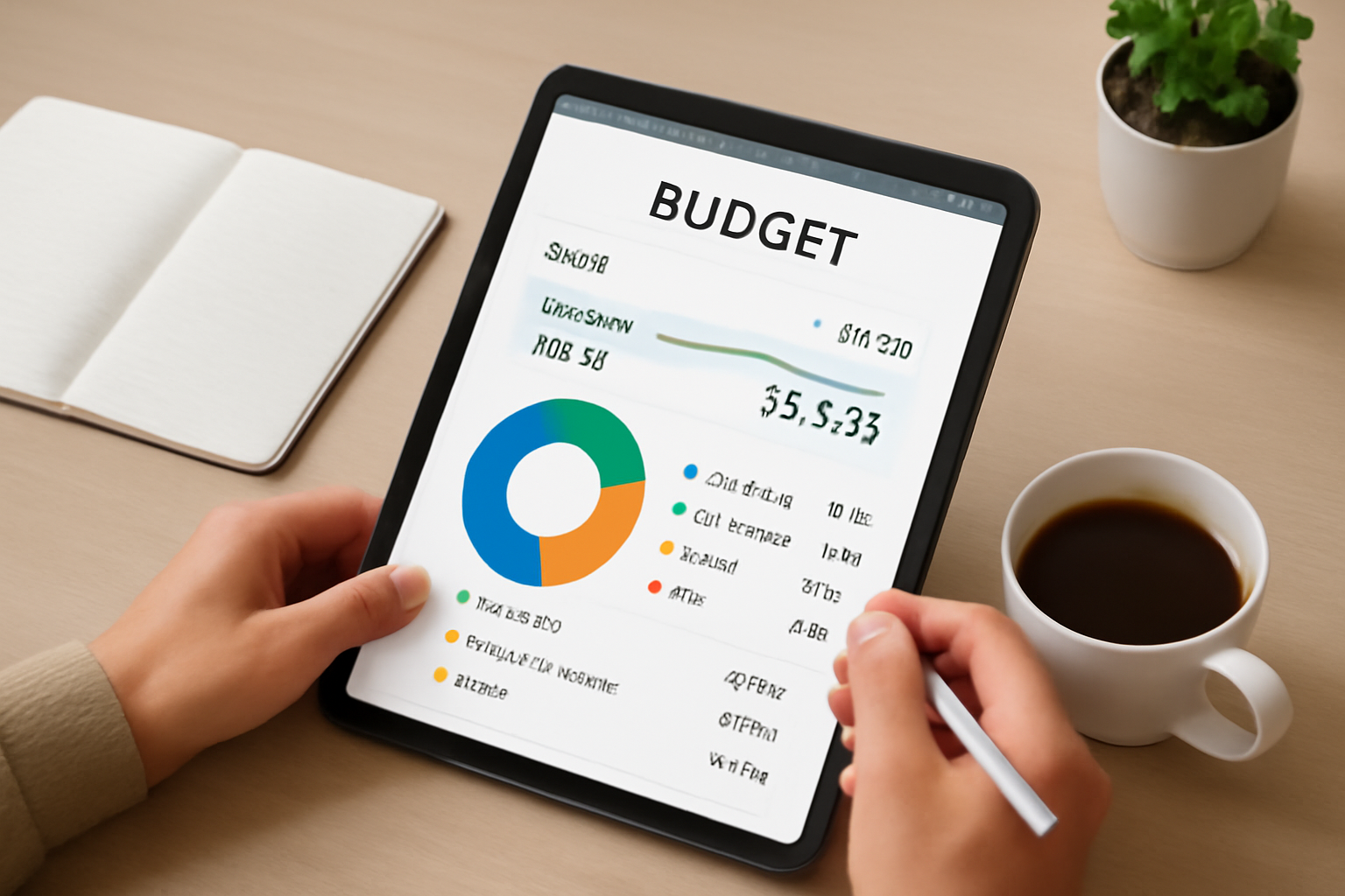 가계부 작성 이미지