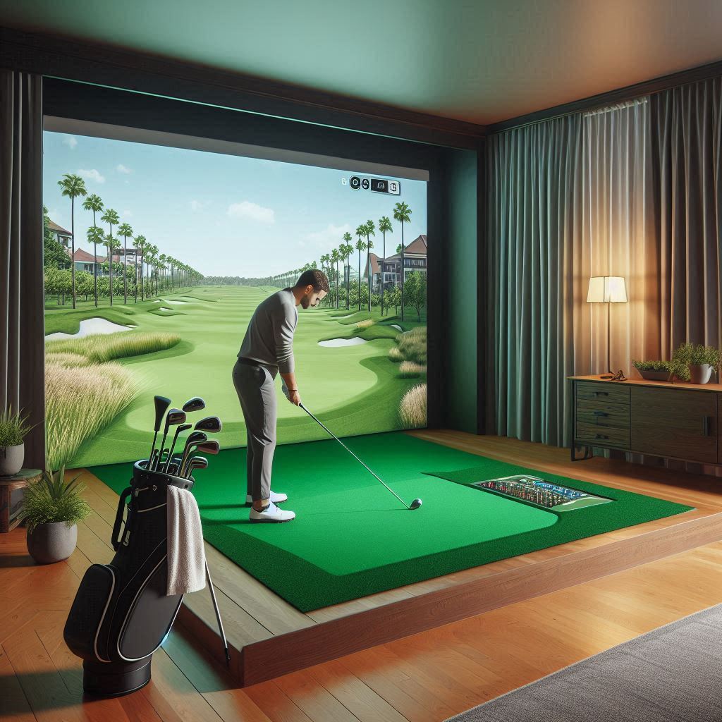 스크린골프장 배경