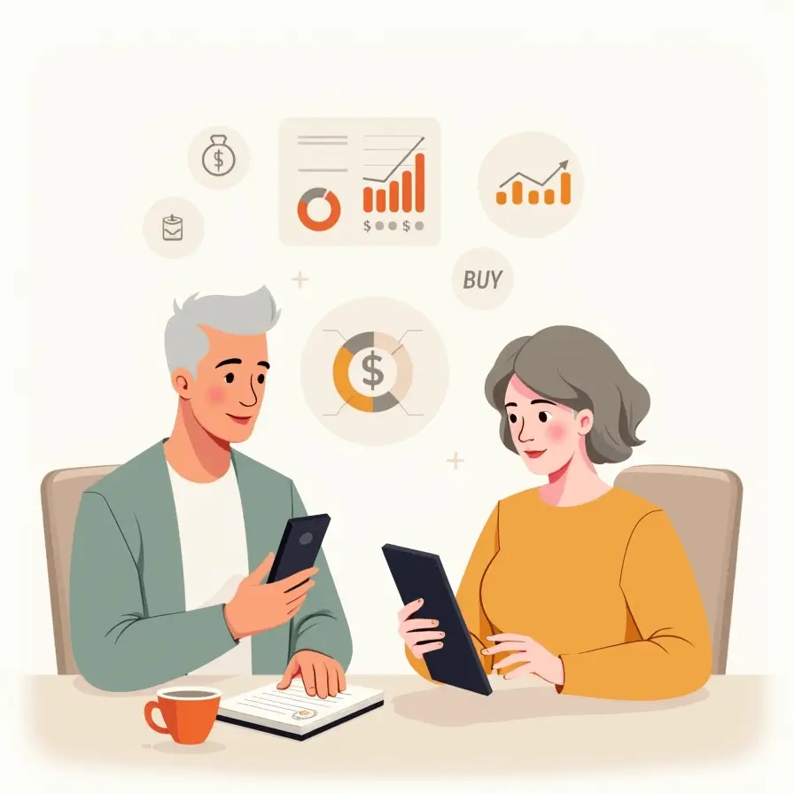 중년 커플 재테크 공부, 재무진단, 포트폴리오 만들기, 자동화 시스템 구축하기 이미지