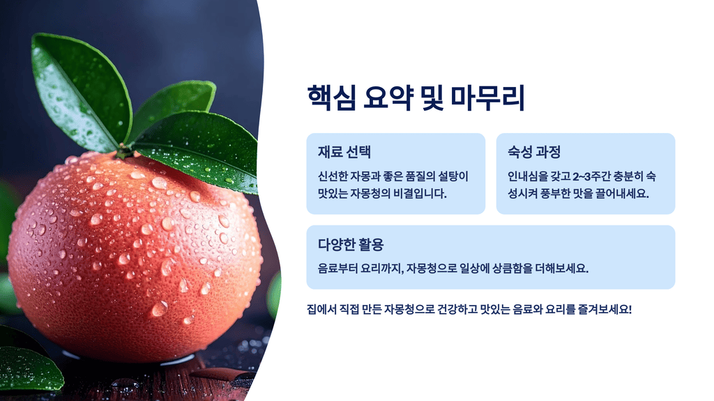 핵심 요약 및 마무리