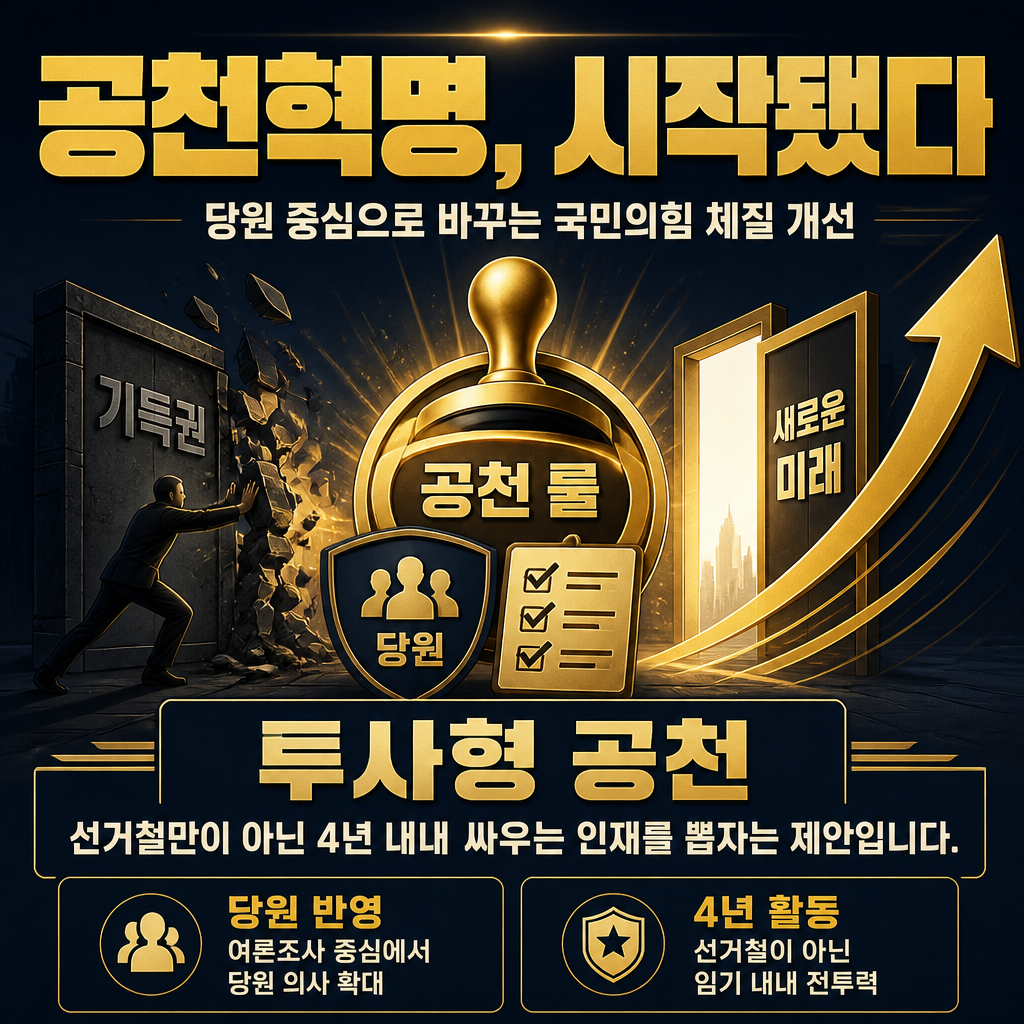 공천혁명, 시작됐다