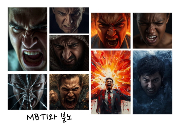MBTI와 분노에 관한 그림