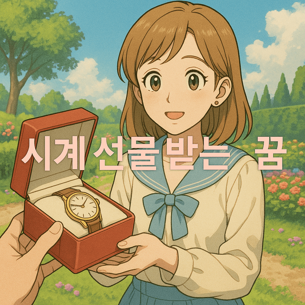 시계 선물 받는 꿈 해몽