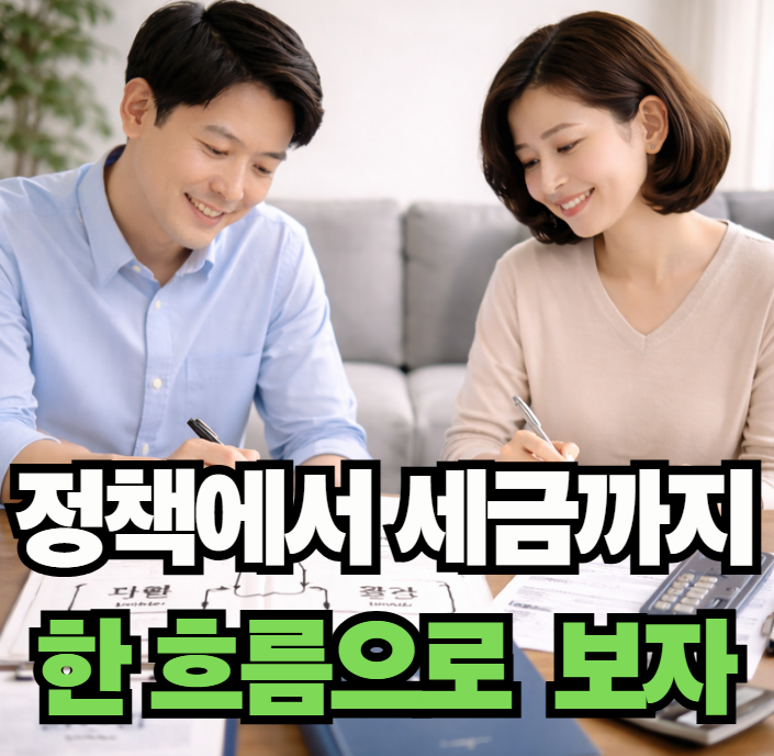 정부 정책과 세금에 대해 논의하는 시민