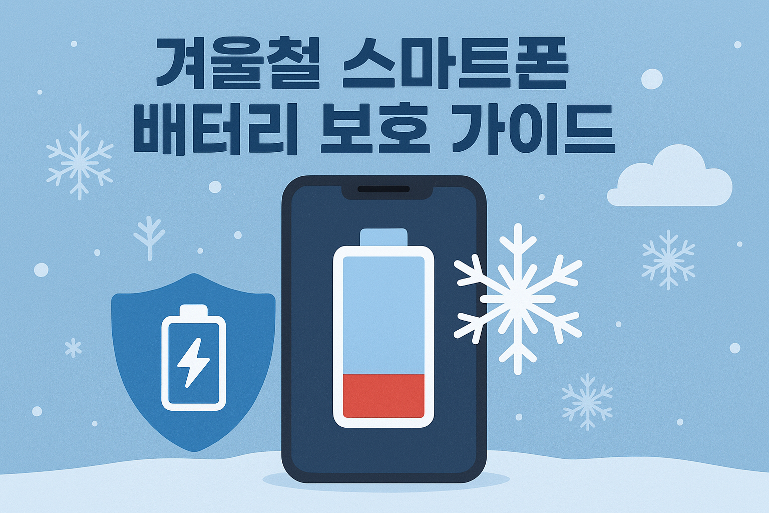 겨울철 스마트폰 베터리 성능 저하 원인과 복구법