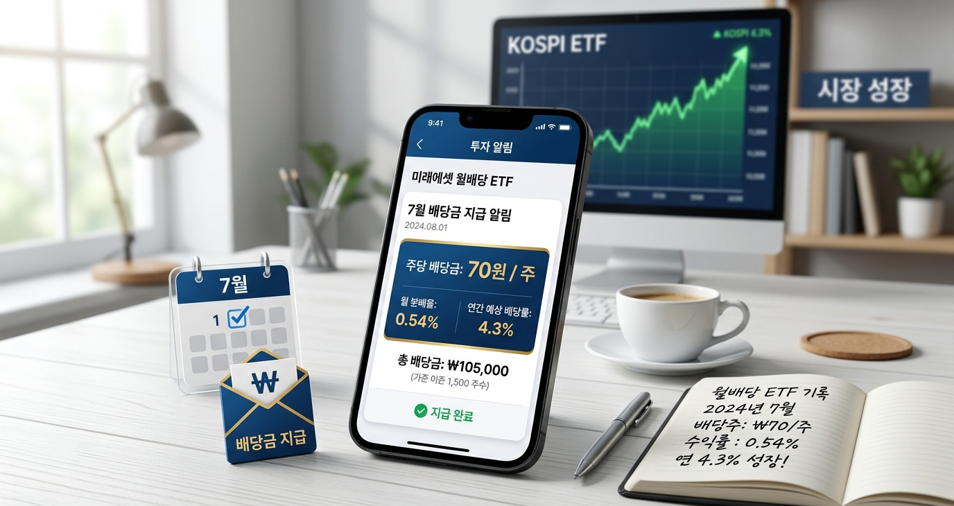 첫 월배당 지급 내역과 수익률