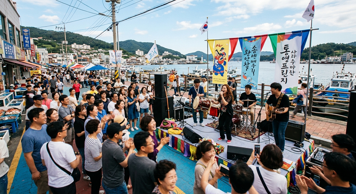 음악과 낭만이 가득한 2026 통영프린지 공연 현장