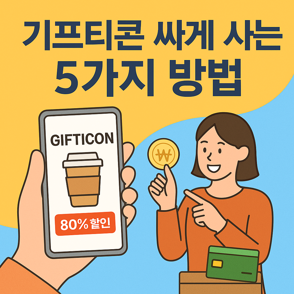 기프티콘 싸게 사는 5가지 방법